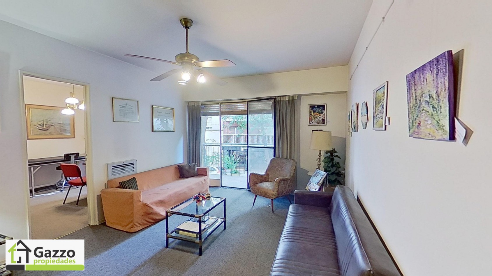Departamento de 2 ambientes + bano en suite + cocina separada
